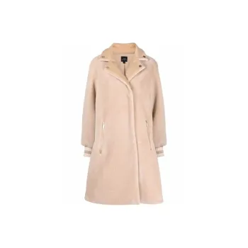 ARMANI EXCHANGEAE Velvet feel Coat Women's Beige