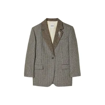 Sandro Business Suits Women's Brown Yellow