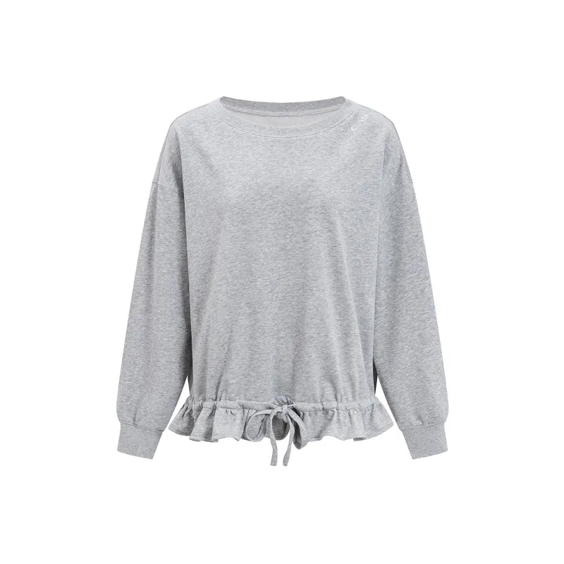 CYNI Drawstring Asymmetrical Shoulder Sweatshirt Women's-4
