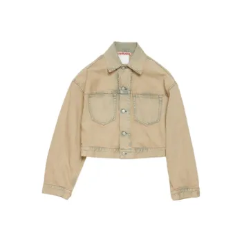 Acne Studios FW24 Denim Jacket Women's Light Sand