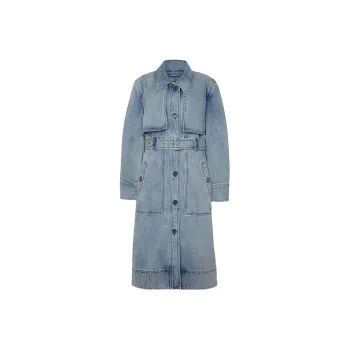 COACH FW22 Trench Coat Women's Blue
