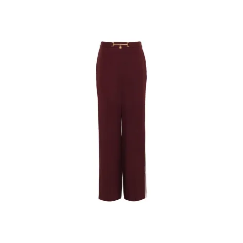 Elisabetta Franchi Flower Embroidered Red Carpet Dress