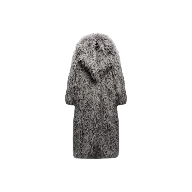 ZARA Coats Women's Light Gray-0