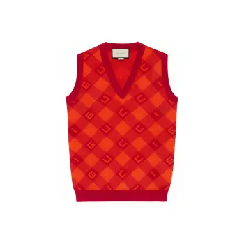 GUCCI Vests Women's Orange Red
