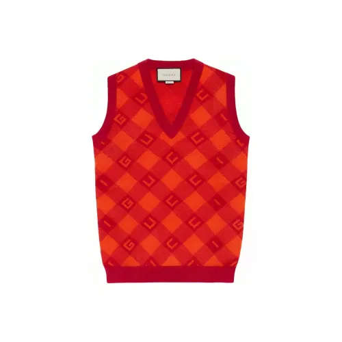 GUCCI Vests Women's Orange Red