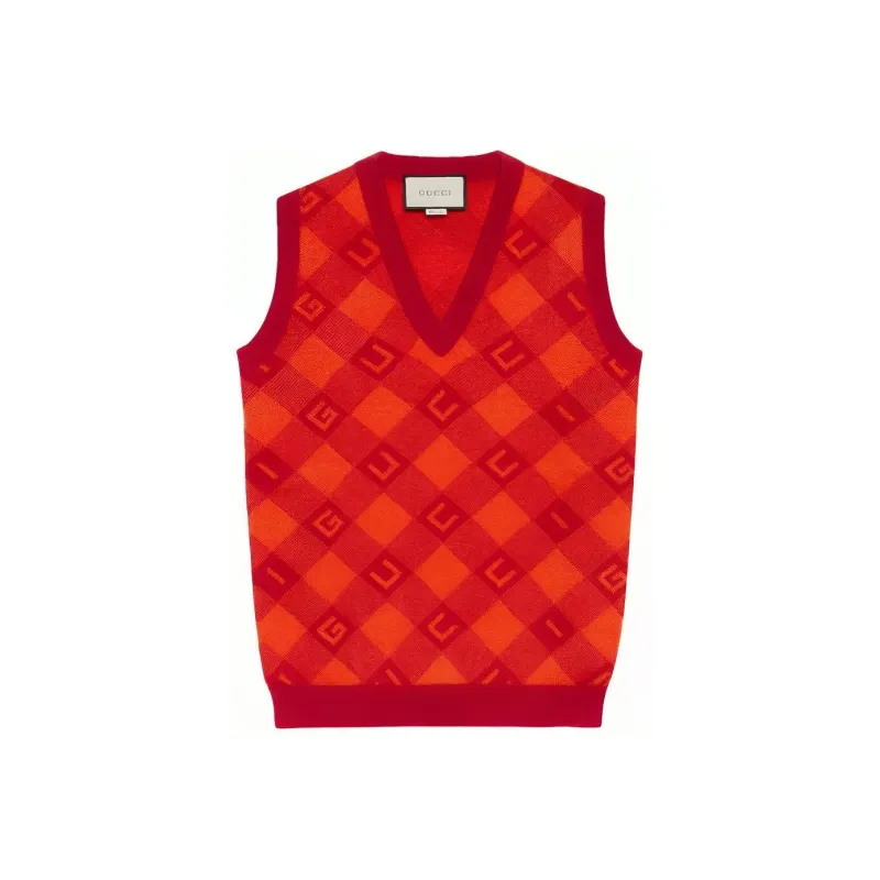 GUCCI Vests Women's Orange Red-0