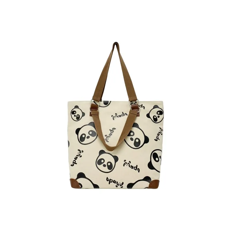 Yalu Canvas Shoulder Bag Regular Unisex Multicolor-6