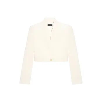 THEORY Cropped Coats Women's Ecru