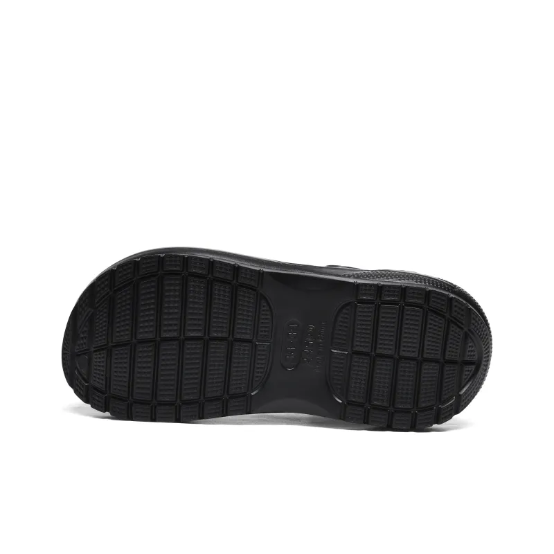 LIZHIPAO Clogs Women's Pure Black-4