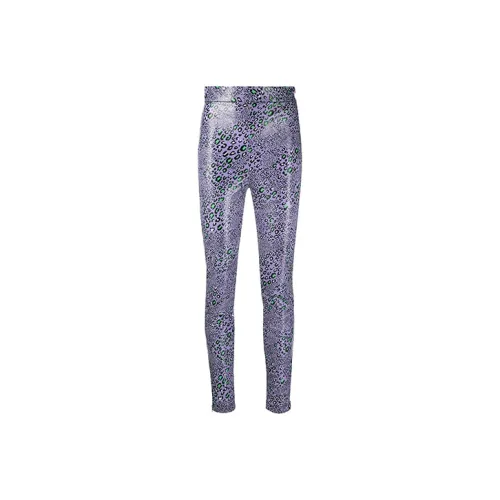 VERSACE Leopard Print Leggings 'Lilac'