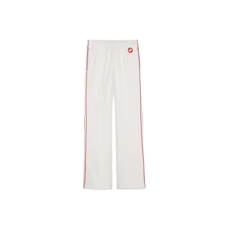 GUCCI Web Striped Jersey Trousers-0