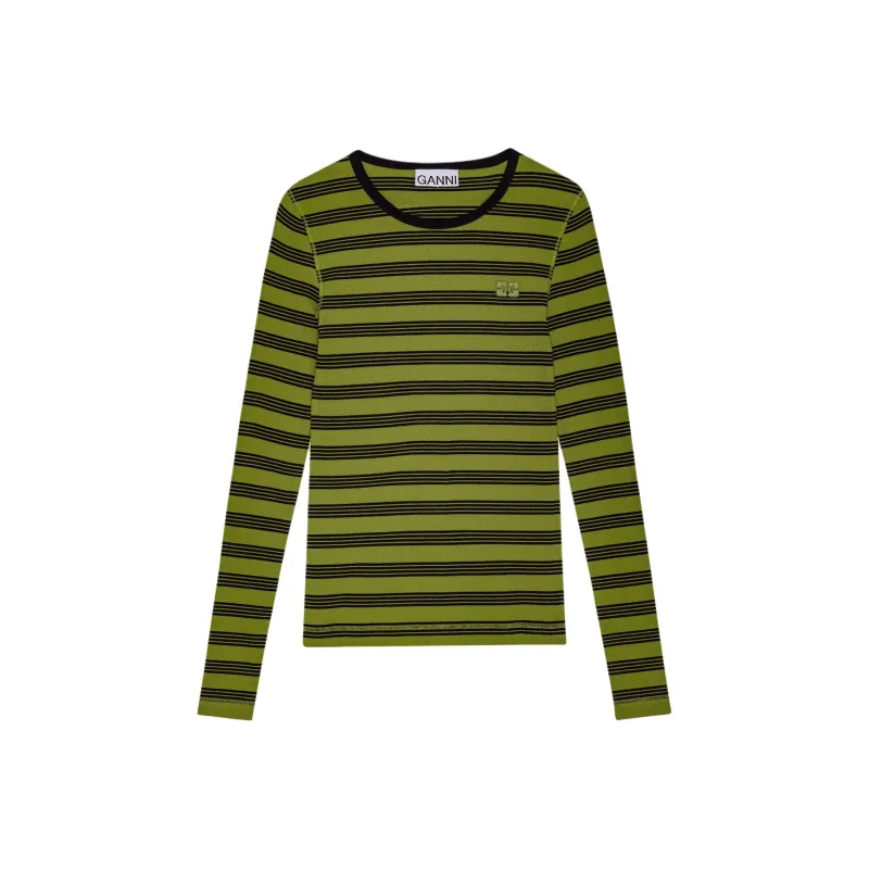 GANNI Striped T shirt-0