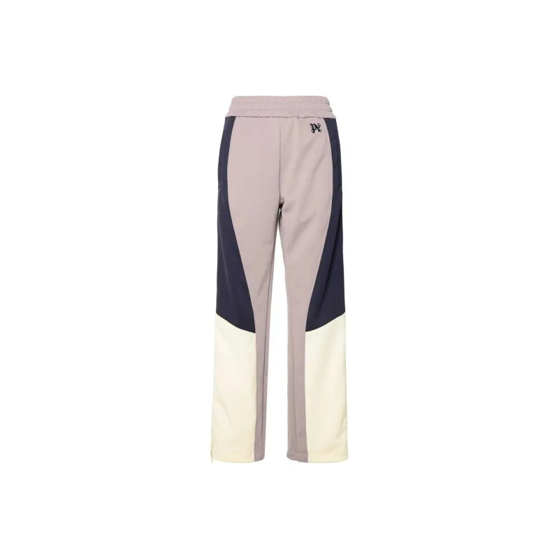 PALM ANGELS Logo Embroidered Colour Blocked Track Pants-0
