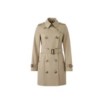 Burberry Double Breasted Belted Trench Coat