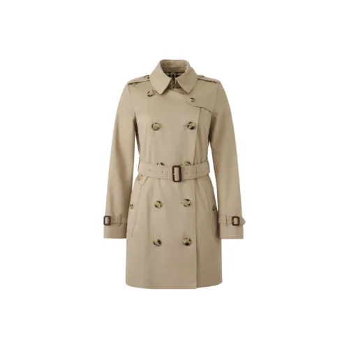 Burberry Double Breasted Belted Trench Coat