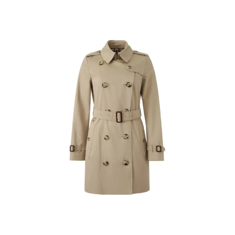 Burberry Short Kensington Heritage Cotton Trench Coat-0