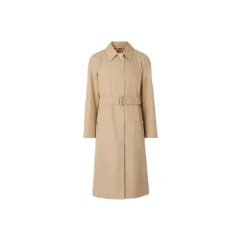 Burberry Trench Coats Women's Soft Yellow Umber