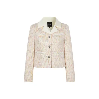 I'M ONE Cropped Coats Women's Pink