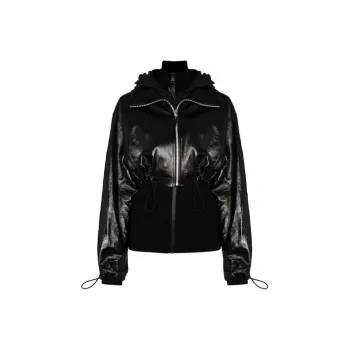 Bottega Veneta Leather Jackets Women's Black