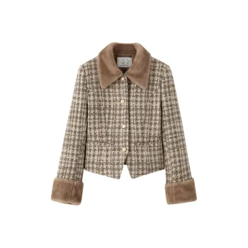 Luqingyi Velvet-feel Coat Women's Brown