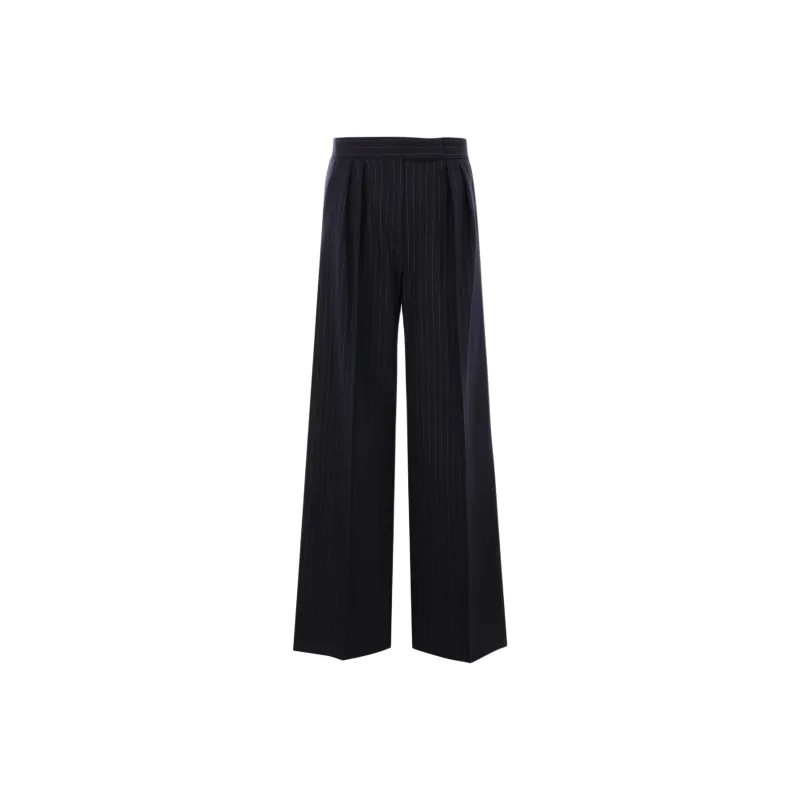 MaxMara Striped Wide Leg Pants-0