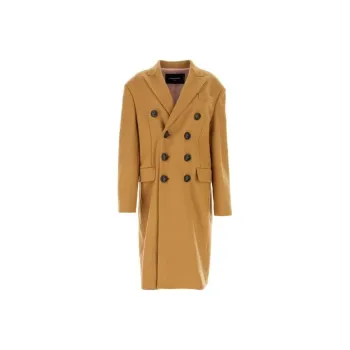 DSQUARED 2 Double Breasted Long Sleeved Tailored Trench Coat