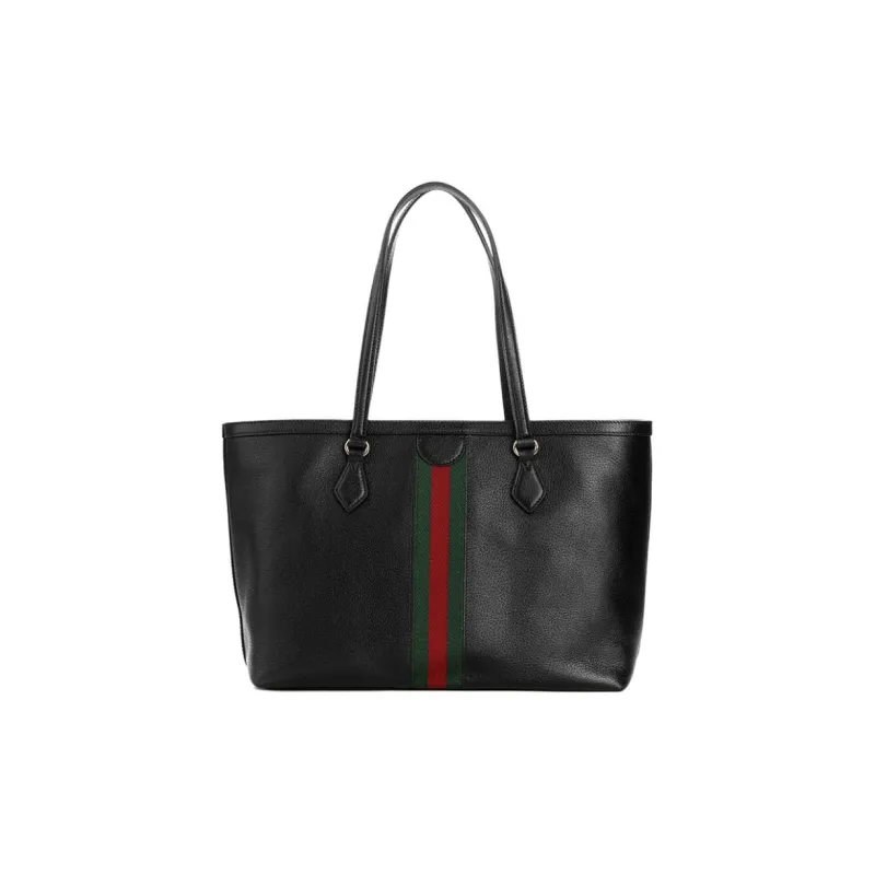 GUCCI Ophidia Calfskin Tote Bag, Shopping Bag, Shoulder Bag Women's Black-2