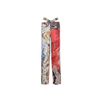 Marine Serre Casual Pants Women's Multicolor