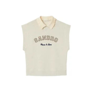 Sandro Vests Women's Charcoal Gray
