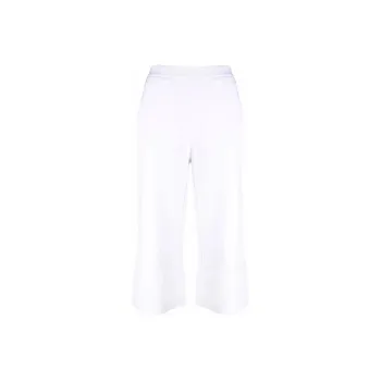 Stella McCartney Logo Embroidered Cropped Trousers