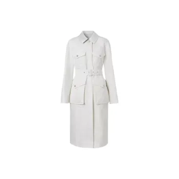 Burberry Trench Coat Women's White