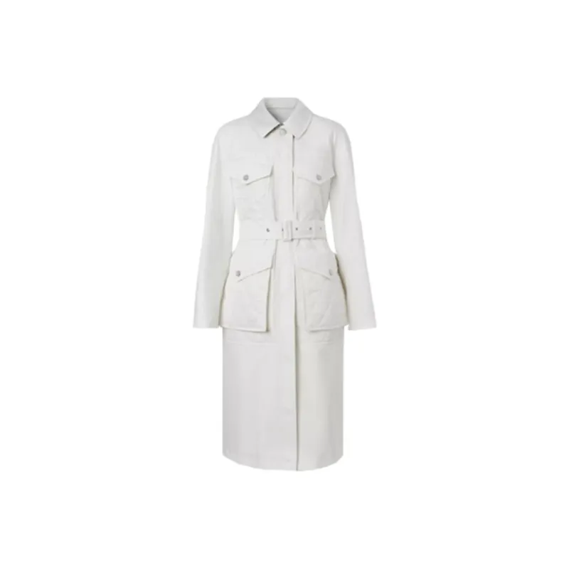Burberry Trench Coat Women's White-0