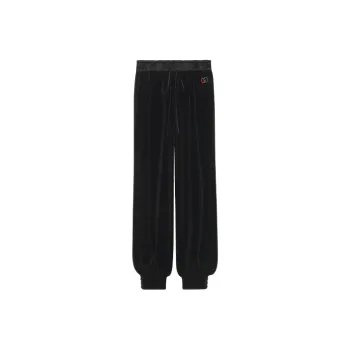 GUCCI Knitted Sweatpants Women's Black