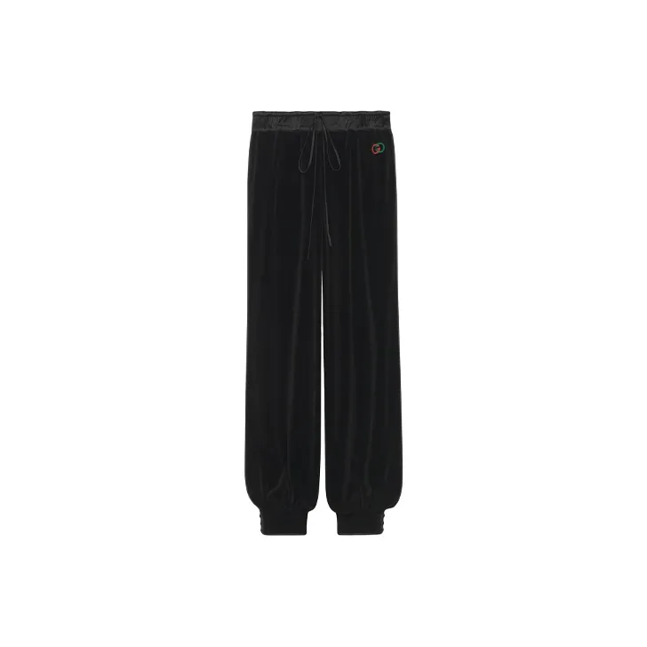 GUCCI Knitted Sweatpants Women's Black-0