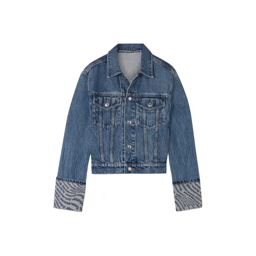 Puffy Wang Logo print Denim Jacket