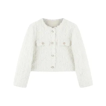 Demana Velvet feel Coat Women's Ecru