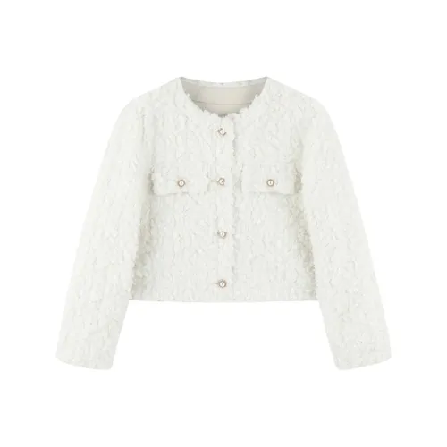 Demana Velvet feel Coat Women's Ecru