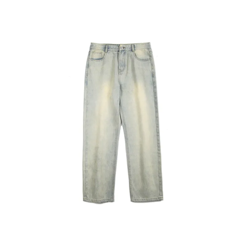 CELUCASN Jeans Unisex Yellow Mud-0