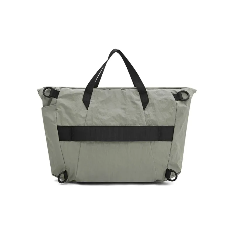 MYEDITION One Shoulder Handbag, Crossbody Bag, Messenger Bag Fabric Dark Gray/Gray Green Unisex-10