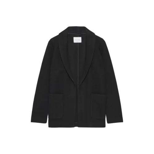 ARITZIA FW24 The Group By Babaton Shawl Merino Wool Below-Bum Jacket Coats Women's BLACK/Black