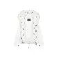 White Short Silhouette Parker+White Polka Dot Fox