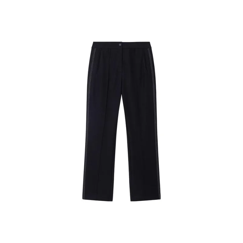 XII BASKET Casual Pants Women's Navy Blue-0