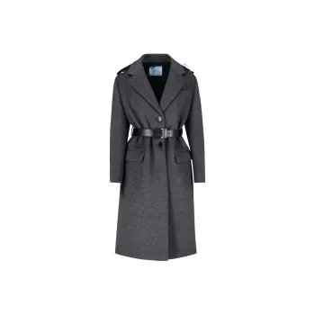 PRADA Coats Women's Dark Gray
