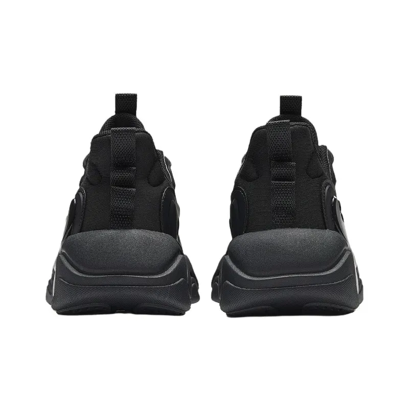 Anta Life Collection Cushioning Abrasion Resistant Lightweight Low Top Chunky Sneakers Women's Black-3