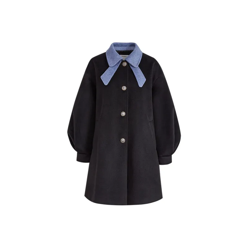 KUOSE Coats Women's Black-0