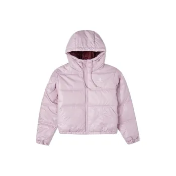 Converse Puffer Jacket Winter Women's Pink Purple