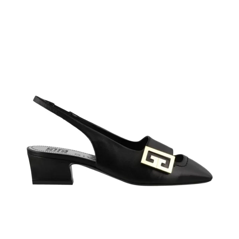 Givenchy Chunky Heel High Heels Women's Black-1