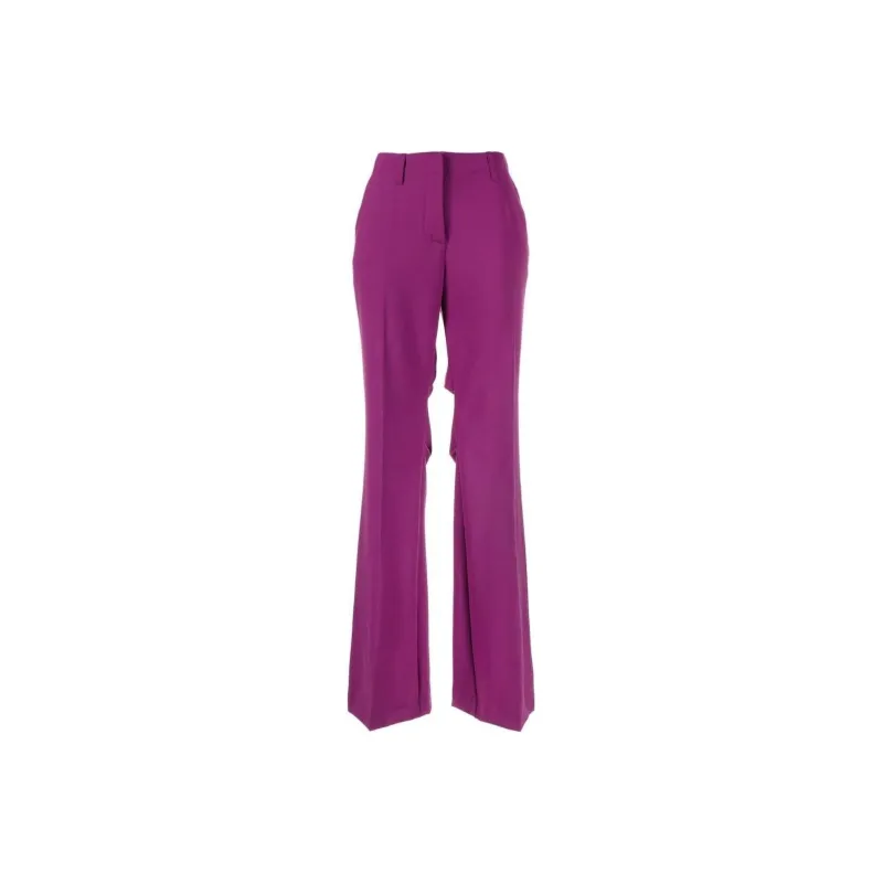 OFF-WHITE Logo Patch Flared Trousers-0
