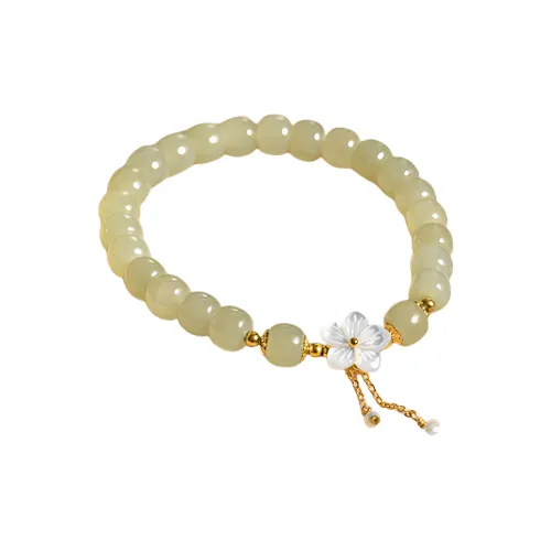 WEITIANXUAN Bracelets Pale Greenish White Jade Women's