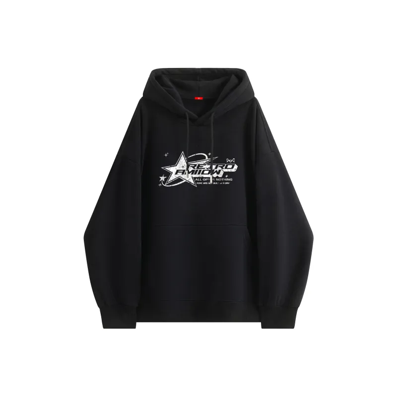 MIIOW Trend Party Series Sweatshirt Unisex Black-9